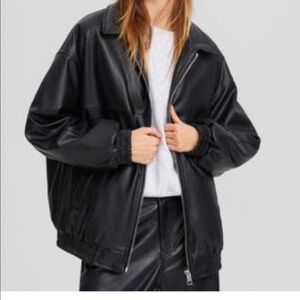 Bershka leather jacket